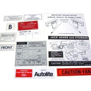 DDK025 Decal Kit, 12 Piece
