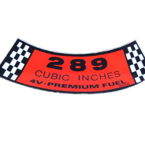 DDF009 Decal, 289 Cubic Inches 4v