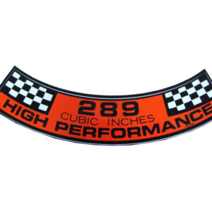 DDF010 Decal, 289 Cubic Inches High Performance