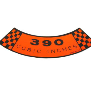 DDF013 Decal, 390 Cubic Inches