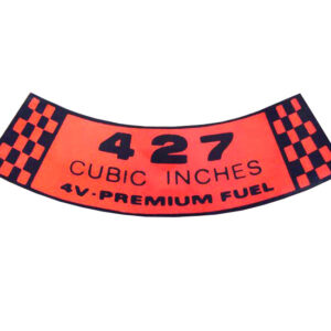 DDF040 Decal, 427 Cubic Inches 4v