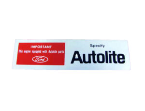DDF045 Decal, Specify Autolite