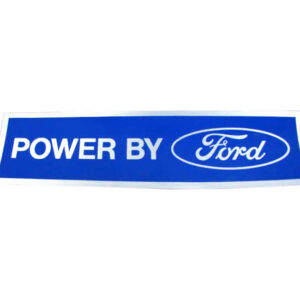 DDF106 Decal, Power By Ford, Chrome