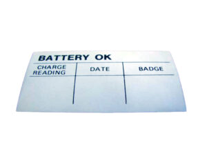 DDF213 Decal, Battery Test Ok