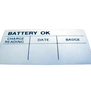 DDF213 Decal, Battery Test Ok