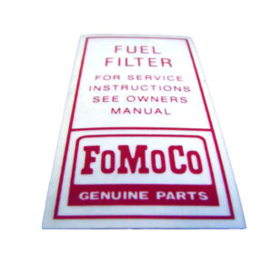DDF216 Decal, Fuel Filter