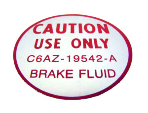 DDF219 Decal, Disc Brake Master Cylinder