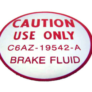 DDF219 Decal, Disc Brake Master Cylinder