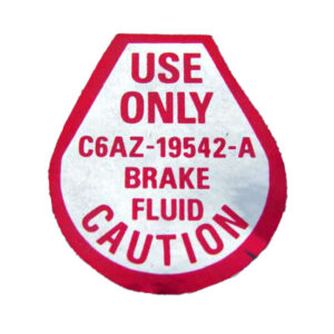 DDF220 Decal, Disc Brake Master Cylinder
