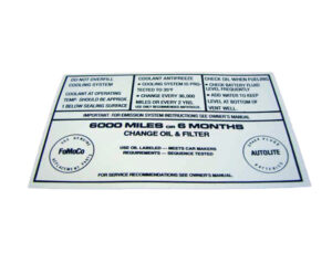 DDF222 Decal, Service Specifications