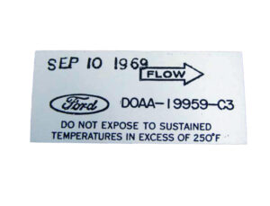 DDF234 Decal, Air Conditioner Dryer