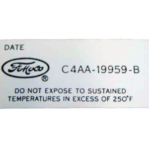 DDF235 Decal, Air Conditioner Dryer