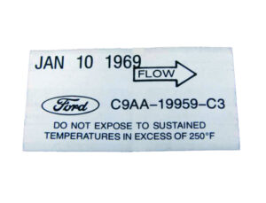 DDF237 Decal, Air Conditioner Dryer