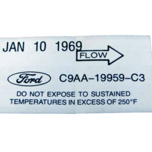 DDF237 Decal, Air Conditioner Dryer