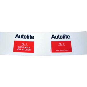 DDF238 Decal, Autolite Oil Filter
