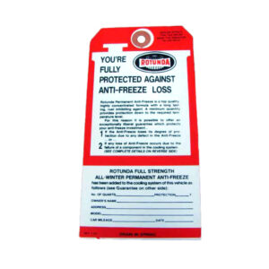 DDF239 Rotunda Antifreeze Tag