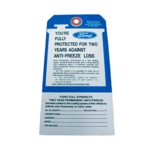 DDF240 Ford Antifreeze Tag