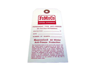 DDF251 Fomoco Antifreeze Tag