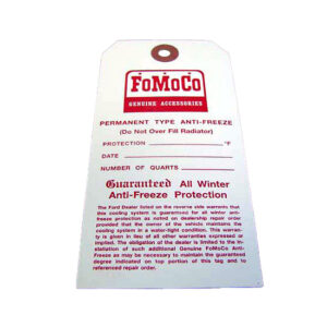 DDF251 Fomoco Antifreeze Tag