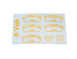 DDF254 Decal Set, Paint Ok