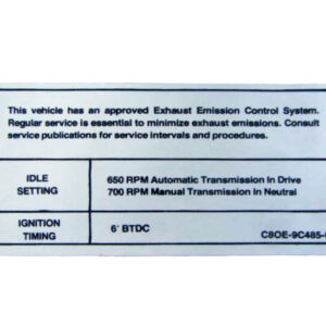 DDF304 Decal, Emission