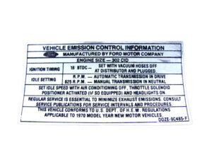 DDF305 Decal, Emission