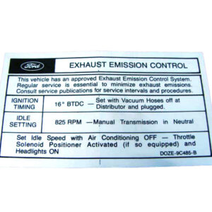 DDF306 Decal, Emission