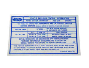 DDF310 Decal, Emission