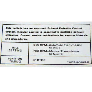 DDF311 Decal, Emission