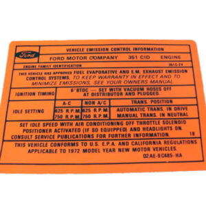 DDF313 Decal, Emission