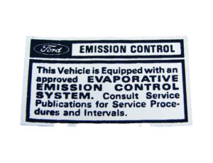 DDF317 Decal, California Emission