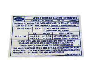 DDF318 Decal, Emission