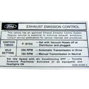 DDF322 Decal, Emission