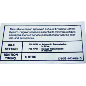 DDF323 Decal, Emission