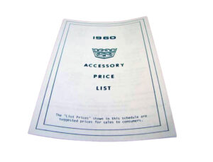 DDF404 Accessory Price List