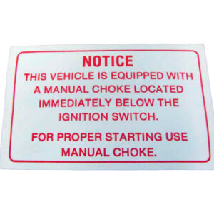 DDF447 Decal, Choke