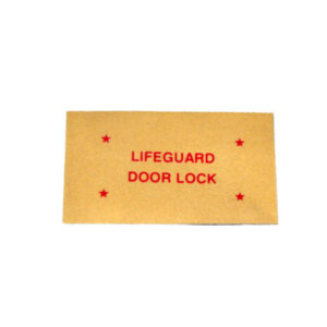 DDF460 Decal, Life Guard Door Lock