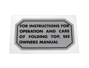 DDF474 Decal, Soft Top