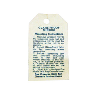 DDF480 Glare-proof Mirror Tag