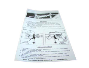 DDF502 Decal, Jack Instructions