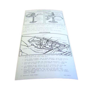 DDF503 Decal, Jack Instructions