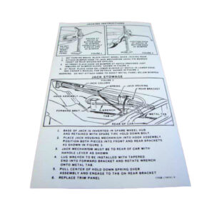 DDF505 Decal, Jack Instructions