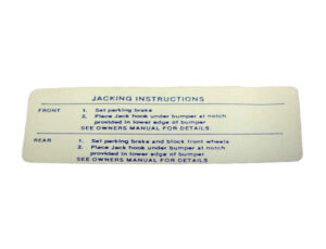 DDF506 Decal, Jack Instructions