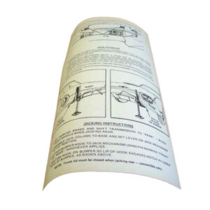 DDF507 Decal, Jack Instructions