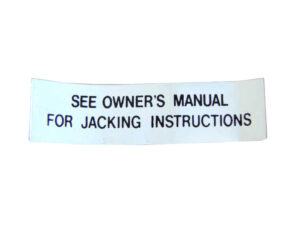 DDF509 Decal, Jack Instructions
