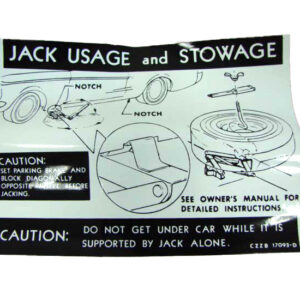 DDF510 Decal, Jack Instructions