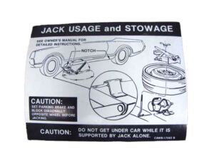 DDF512 Decal, Jack Instructions