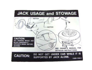 DDF513 Decal, Jack Instructions
