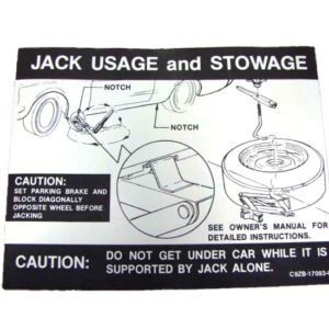 DDF513 Decal, Jack Instructions