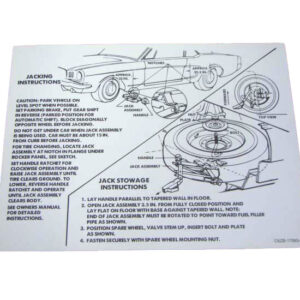 DDF515 Decal, Jack Instructions